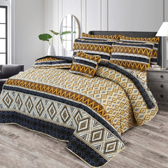 7 Pcs Quilted Comforter Set CC  227