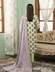 3 Pcs Lawn Unstitched Suit 518