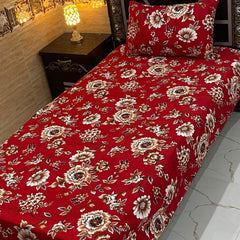 4 Pieces Crystal Cotton Single Pair Bedsheet  SB 519