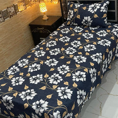4 Pieces Crystal Cotton Single Pair Bedsheet  SB 520