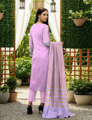 3 Pcs Lawn Unstitched Suit 524
