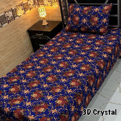 4 Pieces Crystal Cotton Single Pair Bedsheet  SB 524