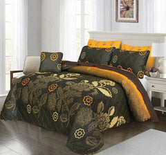 7 Pcs Quilted Comforter Set CC  212