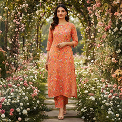 2 Pcs Ladies Suit  Des  102