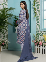 3 Pcs Lawn Unstitched Suit 530