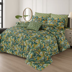 7 Pcs Quilted Comforter Set CC  228