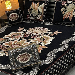 Fancy Velvet Bed Sheet Set - 4 Pieces  FVB 245