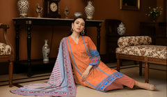 3 Pcs Lawn Unstitched Suit 543