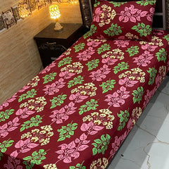 4 Pieces Crystal Cotton Single Pair Bedsheet  SB 544