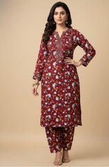 2 Pcs Unstitched Khaddar Ladies Suit 545