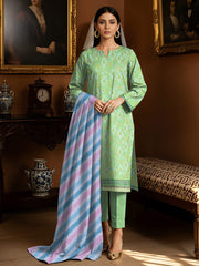 3 Pcs Lawn Unstitched Suit 553