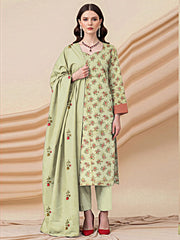 3 Pcs Lawn Unstitched Suit 561