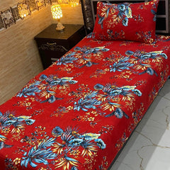 4 Pieces Crystal Cotton Single Pair Bedsheet  SB 506