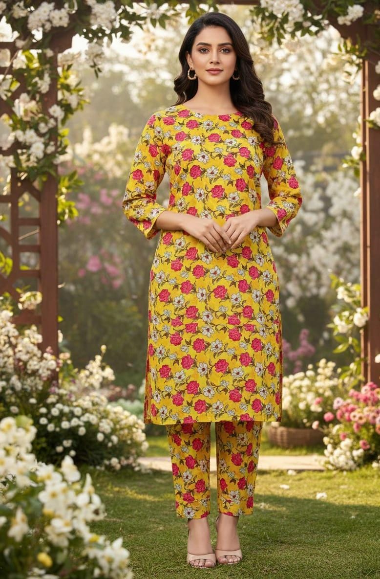 2 Pcs Ladies Suit  Des  110