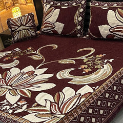Fancy Velvet Bed Sheet Set - 4 Pieces  FVB 223