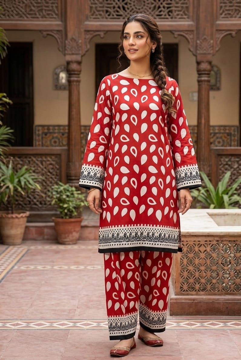 2 Pcs Ladies Suit  Des  114