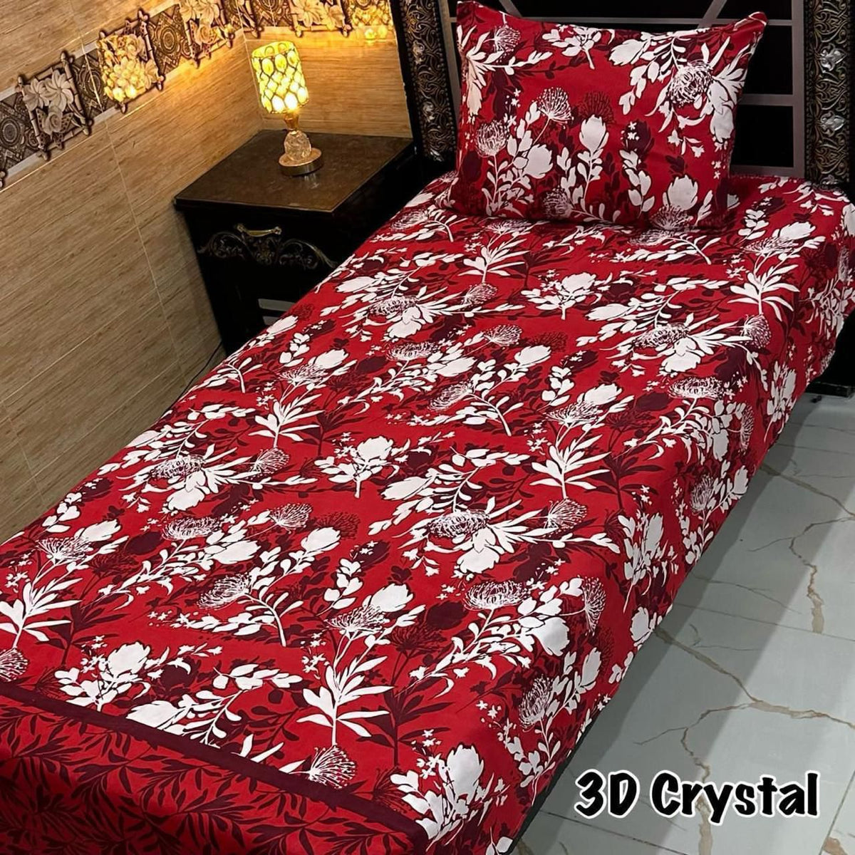 4 Pieces Crystal Cotton Single Pair Bedsheet  SB 515