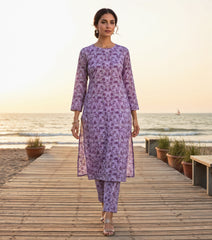 2 Pcs Ladies Suit  Des  118