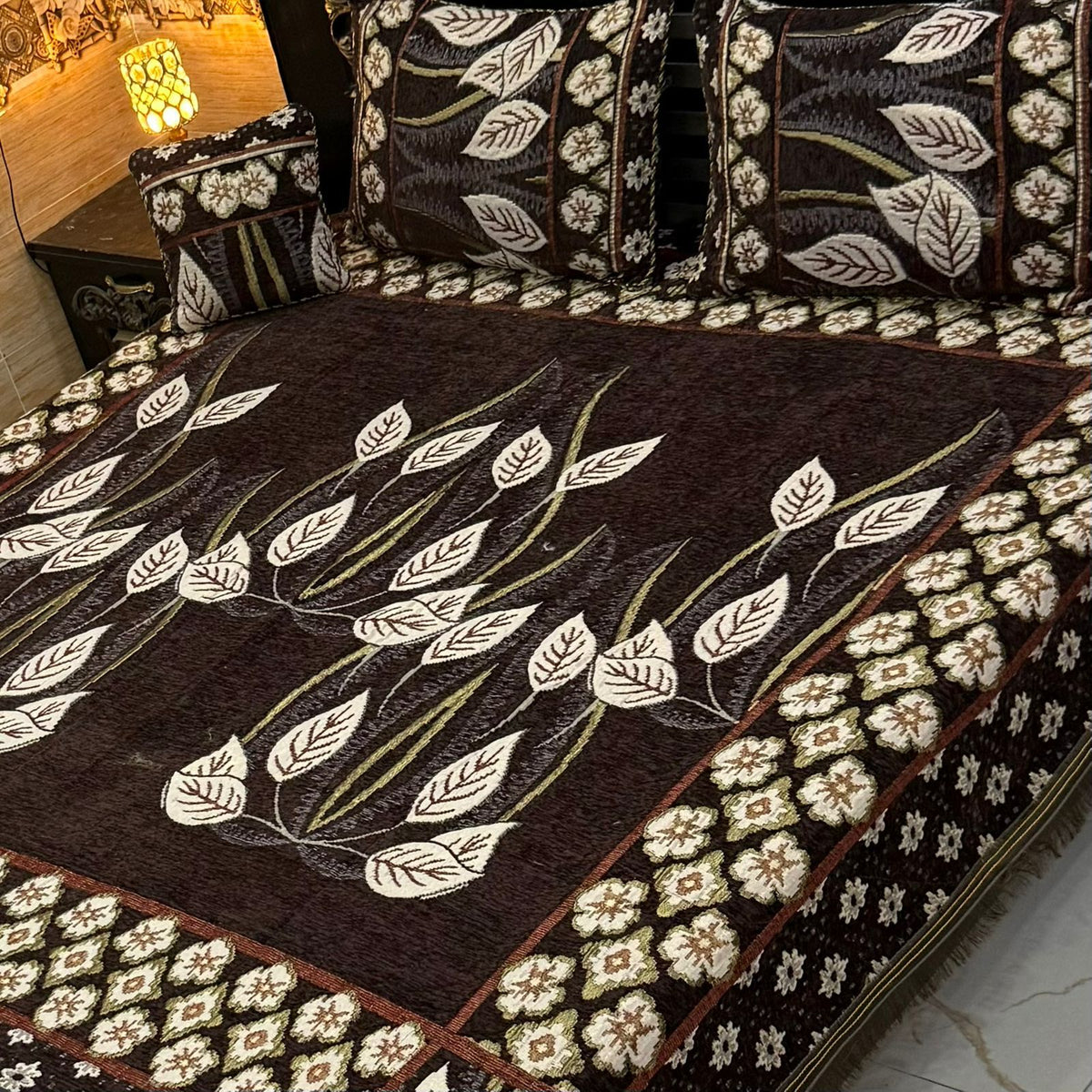 Fancy Velvet Bed Sheet Set - 4 Pieces  FVB 230