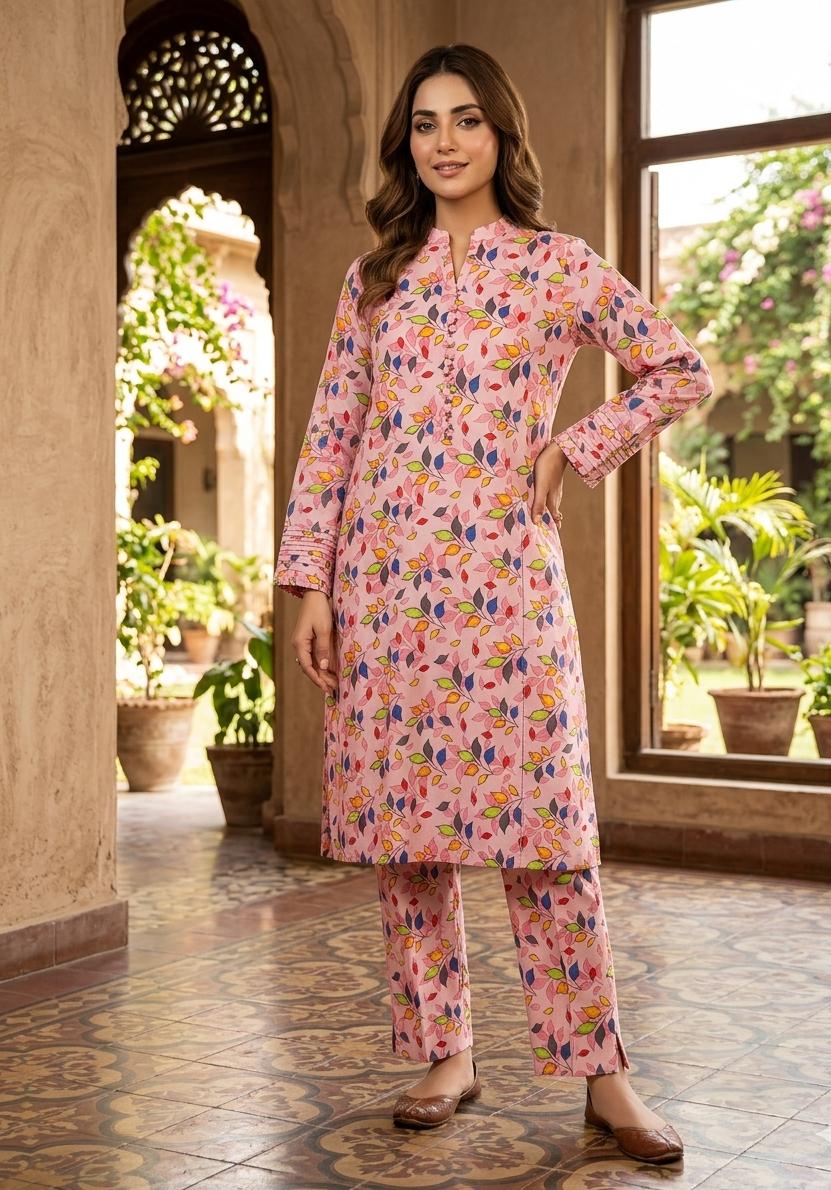 2 Pcs Ladies Suit  Des  124