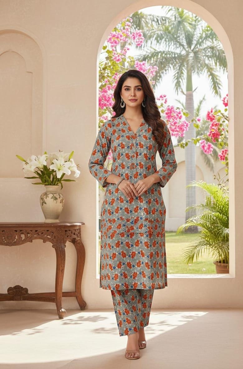 2 Pcs Ladies Suit  Des  126
