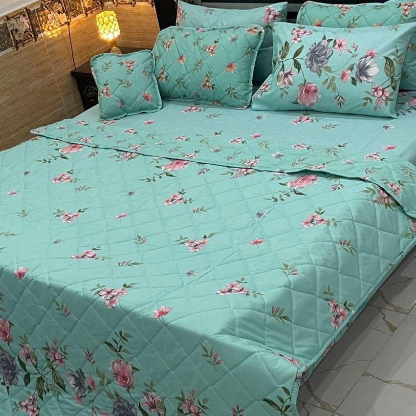 7 Pcs Quilted Comforter Set CC  226