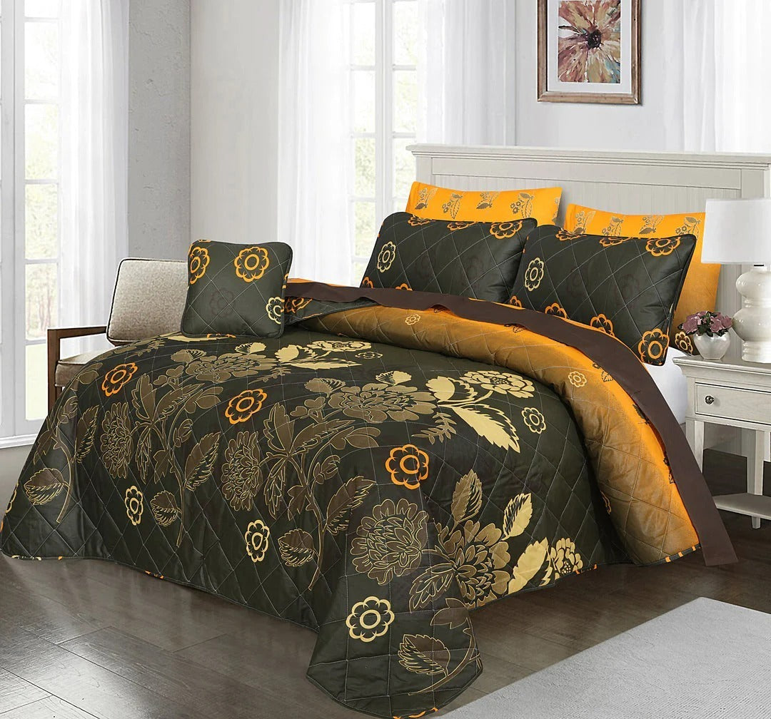 7 Pcs Quilted Comforter Set CC  212