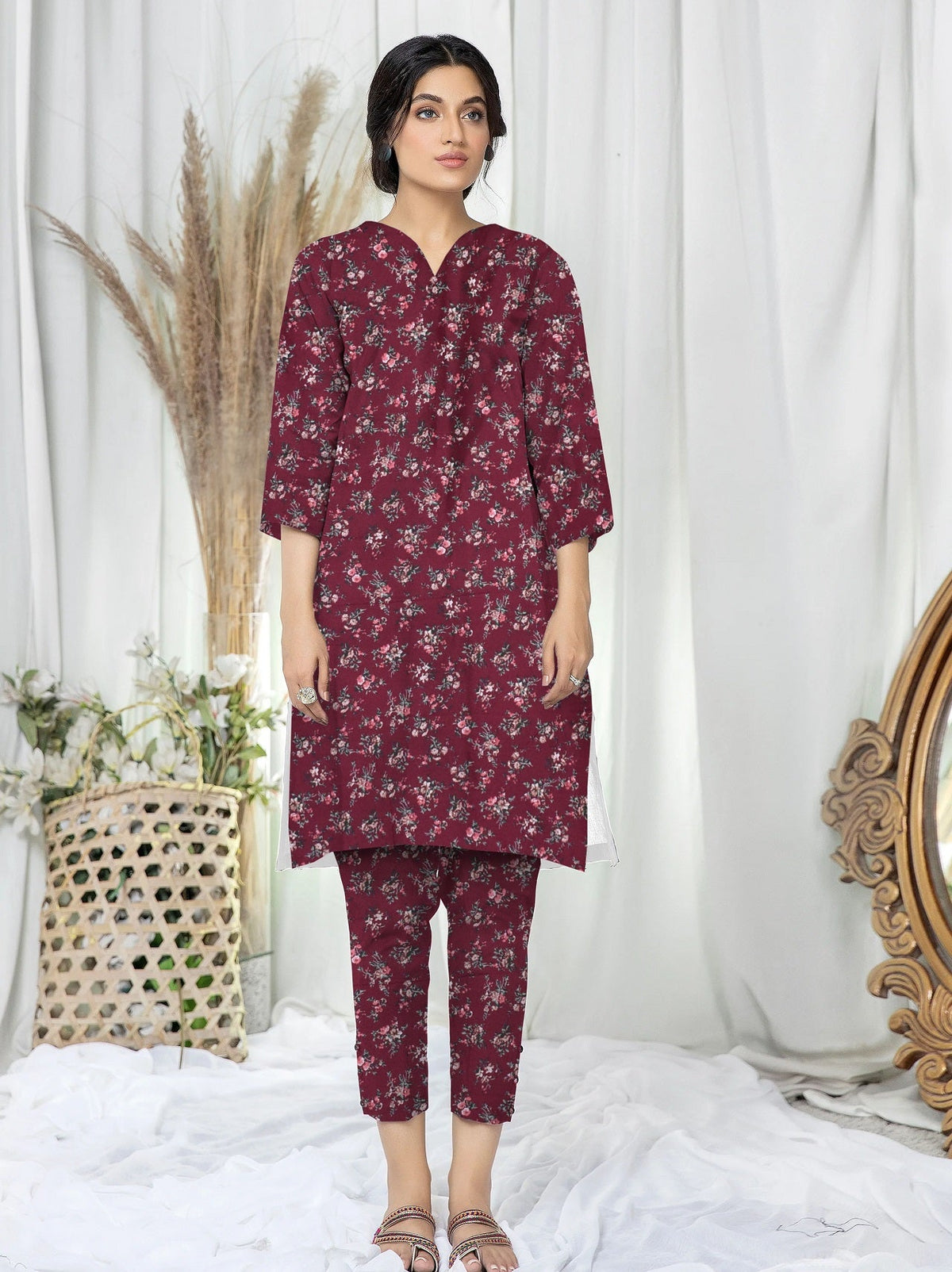 2 Pcs Ladies Suit  Des  127