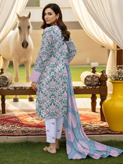 3 Pcs Lawn Unstitched Suit 502