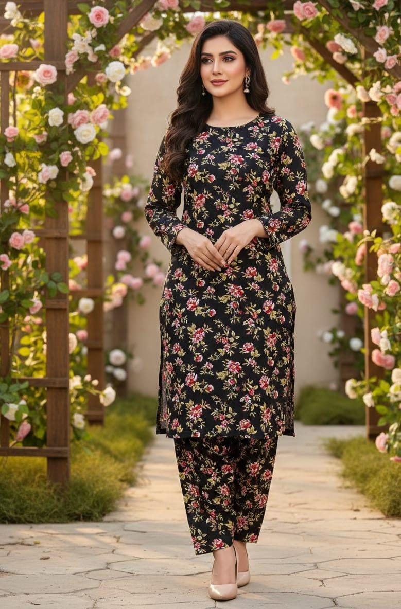 2 Pcs Ladies Suit  Des  102