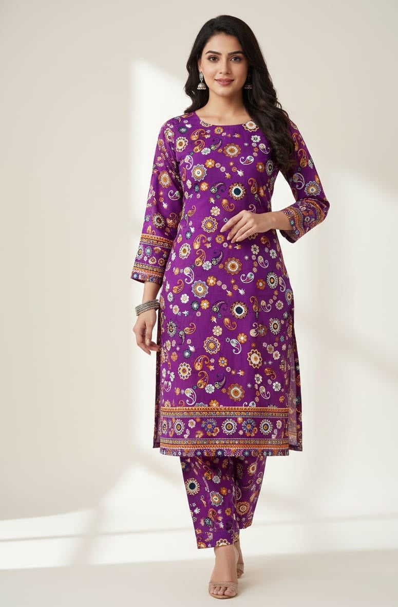 2 Pcs Unstitched Khaddar Ladies Suit 502