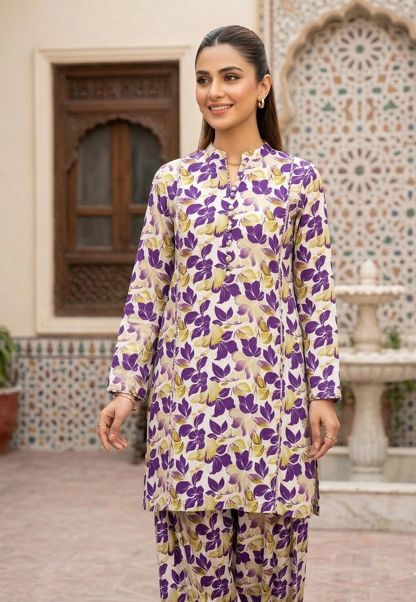 2 Pcs Ladies Suit  Des  102