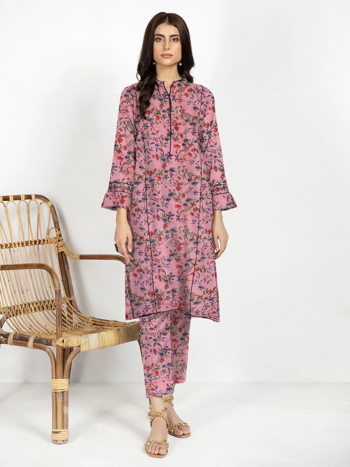 2 Pcs Ladies Suit  Des  130