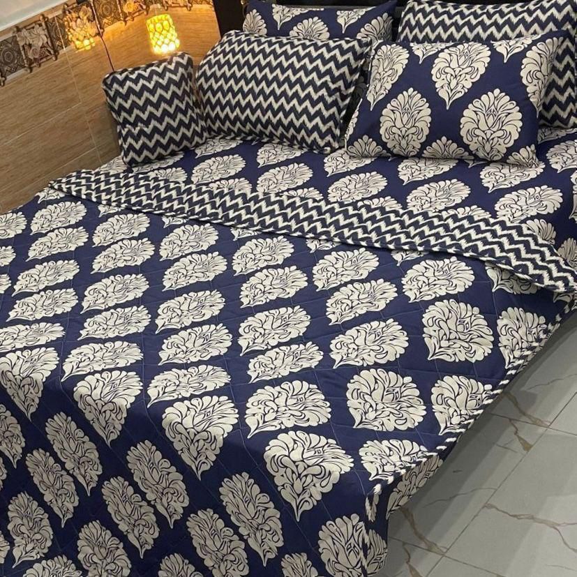 7 Pcs Quilted Comforter Set CC  231