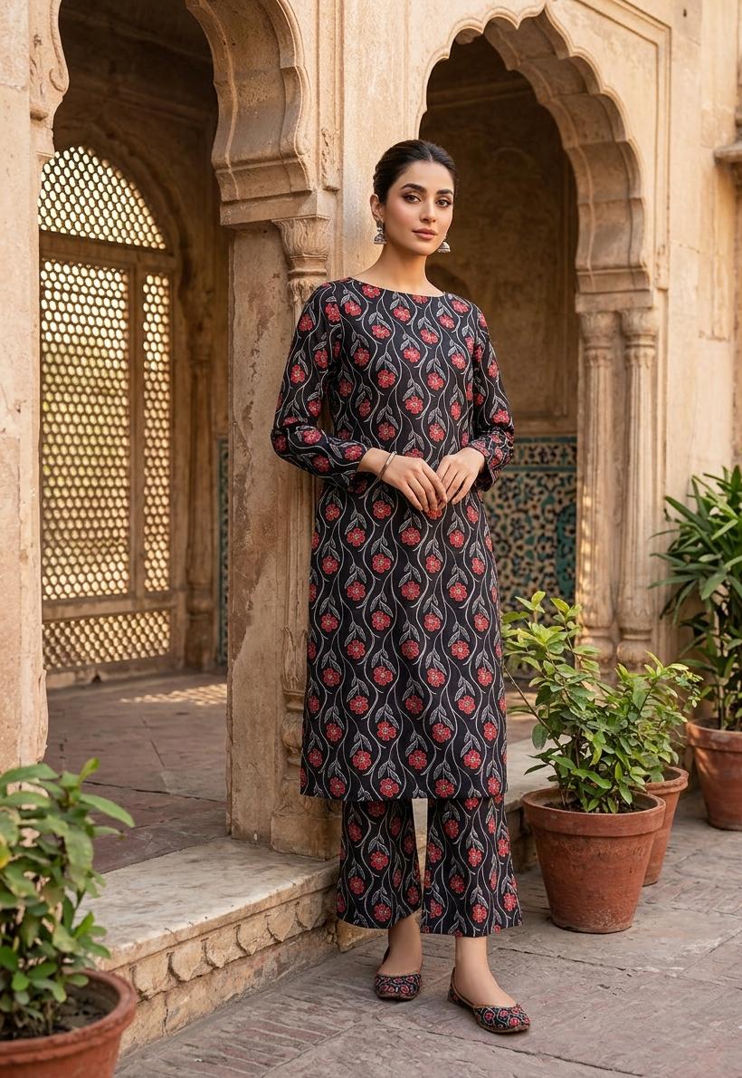2 Pcs Ladies Suit  Des  134
