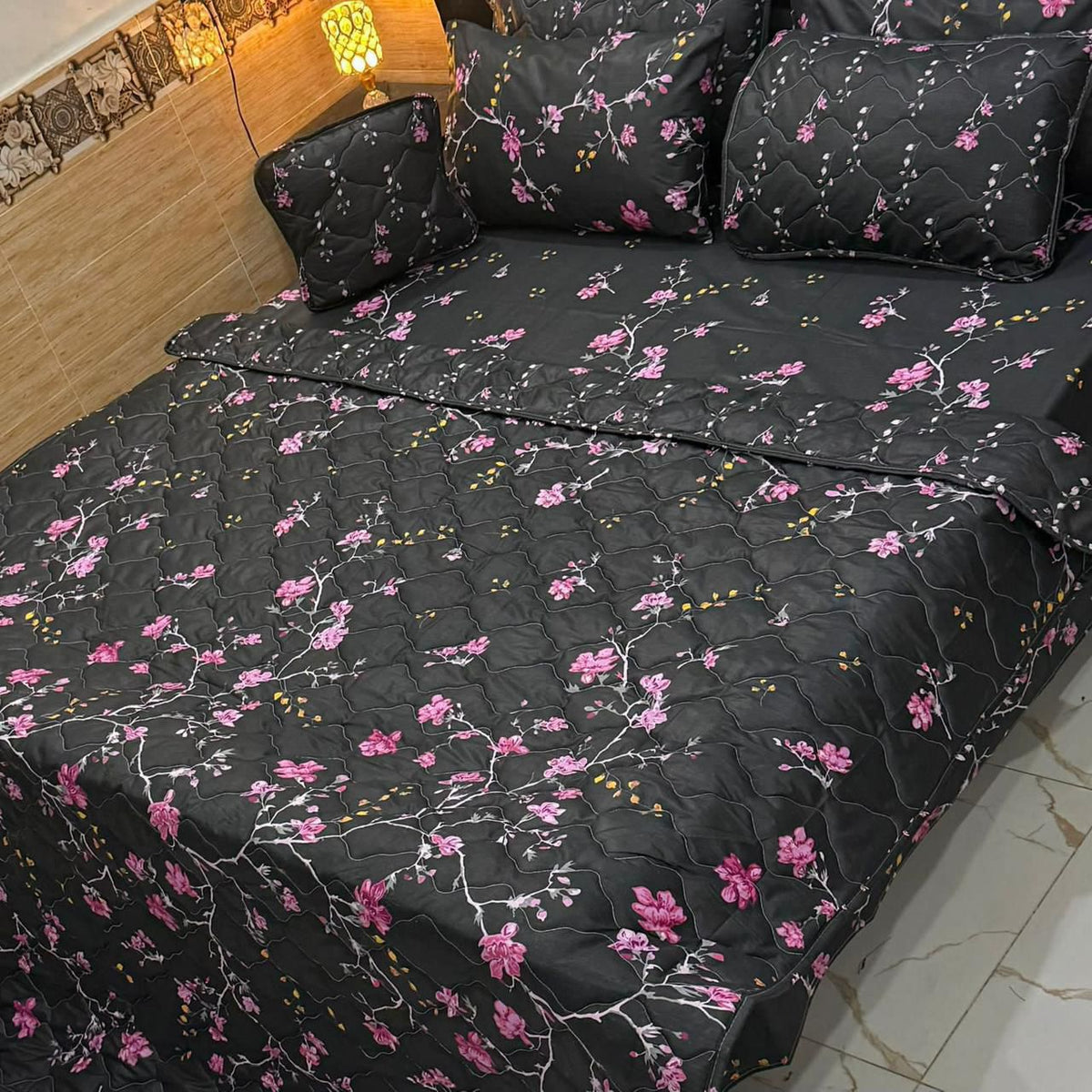 7 Pcs Quilted Comforter Set CC  237
