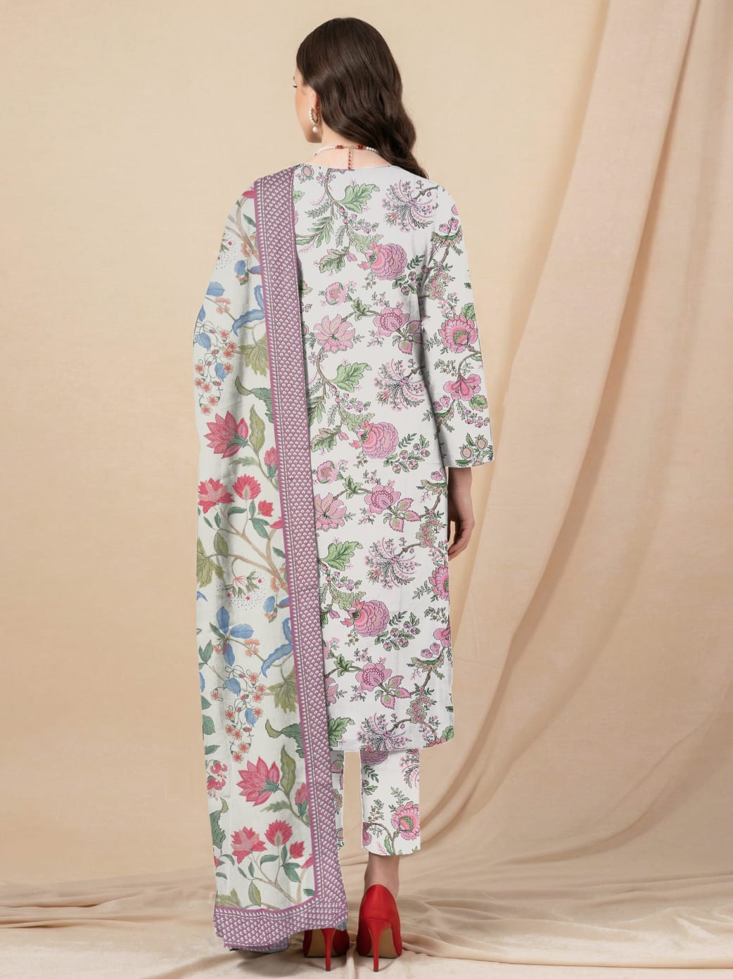 3 Pcs Lawn Unstitched Suit 539