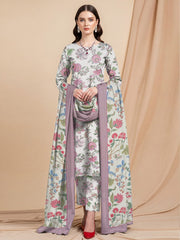 3 Pcs Lawn Unstitched Suit 539