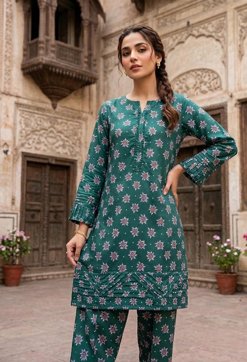 2 Pcs Ladies Suit  Des  147