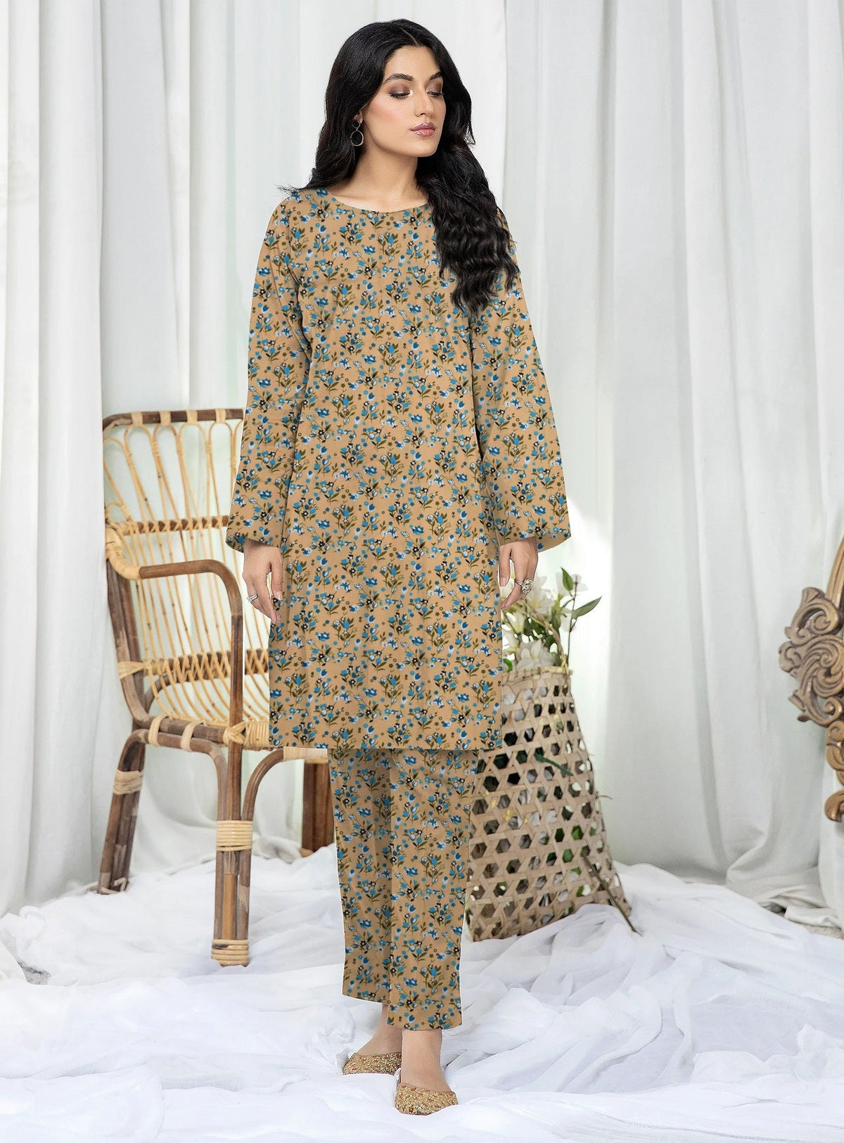 2 Pcs Ladies Suit  Des  151