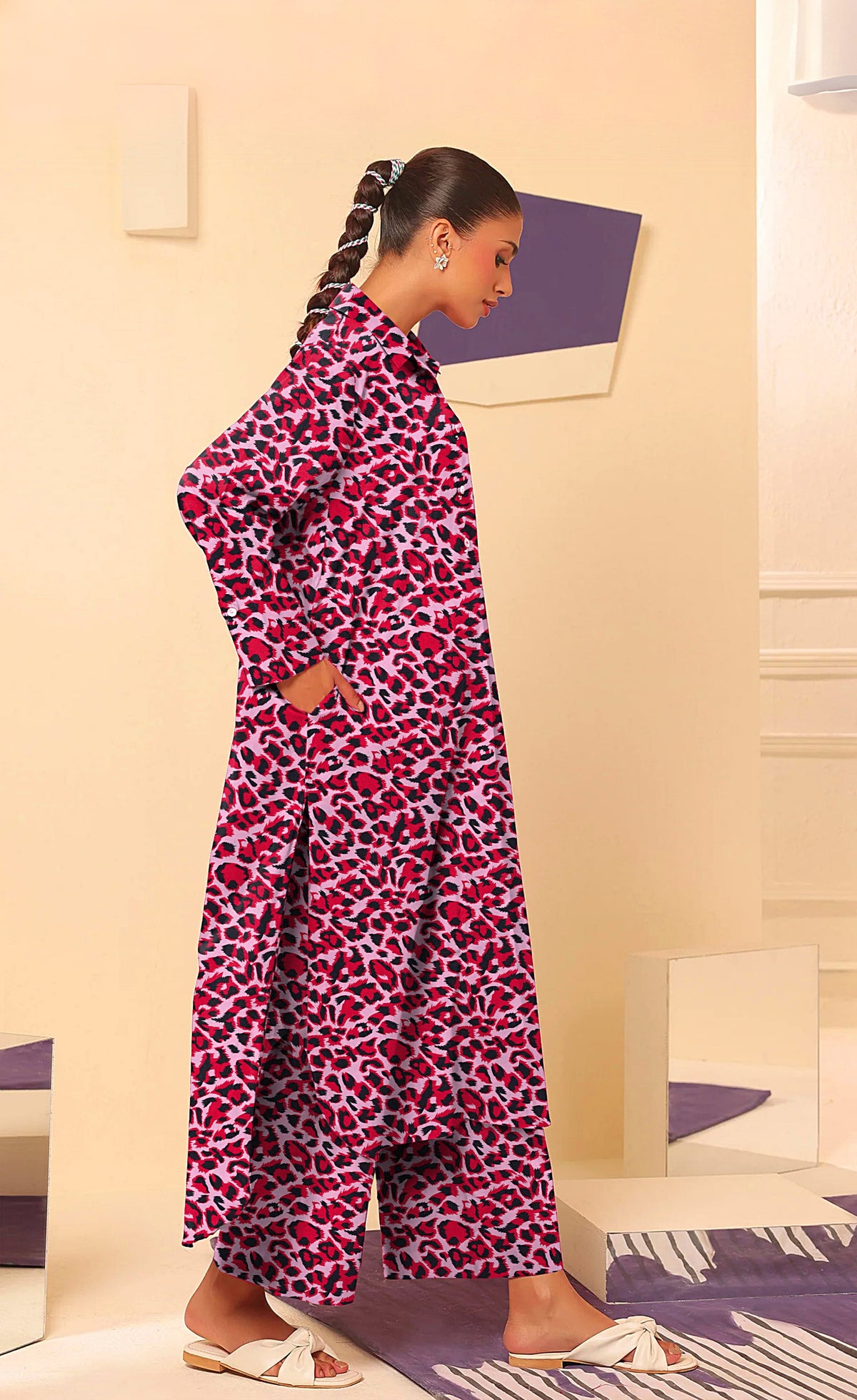 2 Pcs Ladies Suit  Des  155