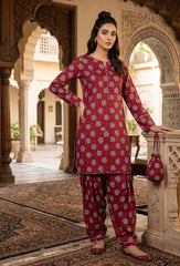 2 Pcs Ladies Suit  Des  156