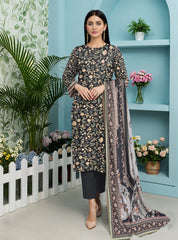 3 Pcs Lawn Unstitched Suit 557