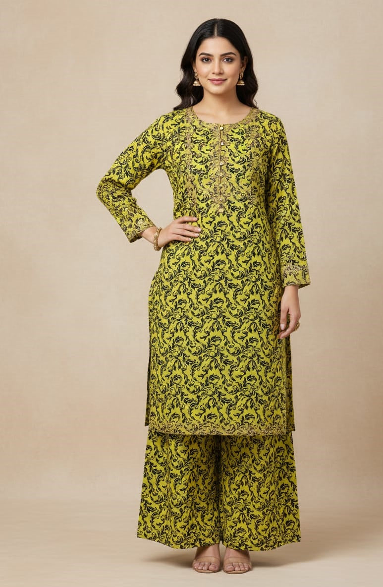 2 Pcs Unstitched Khaddar Ladies Suit 558