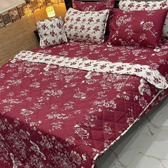 7 Pcs Quilted Comforter Set CC  207