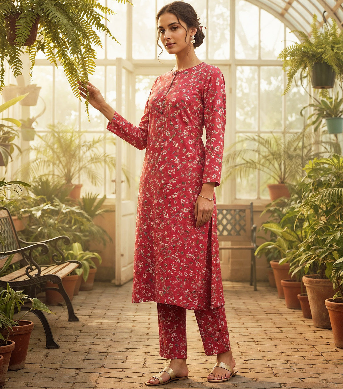 2 Pcs Ladies Suit  Des  108