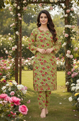 2 Pcs Ladies Suit  Des  109